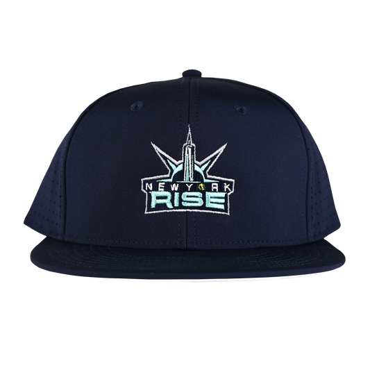 Rise -  Logo Navy Lazer Perf Snapback