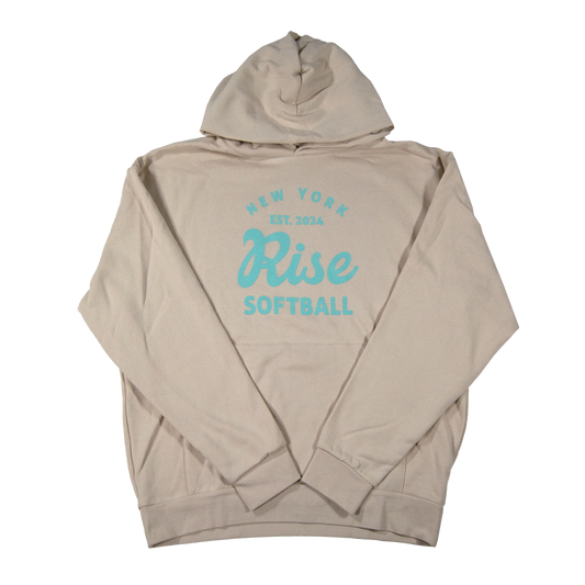 Rise - Script Logo Ivory Hoodie