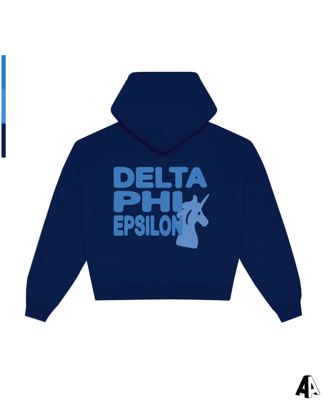 Free Spirit Navy Hoodie - Delta Phi Epsilon - back