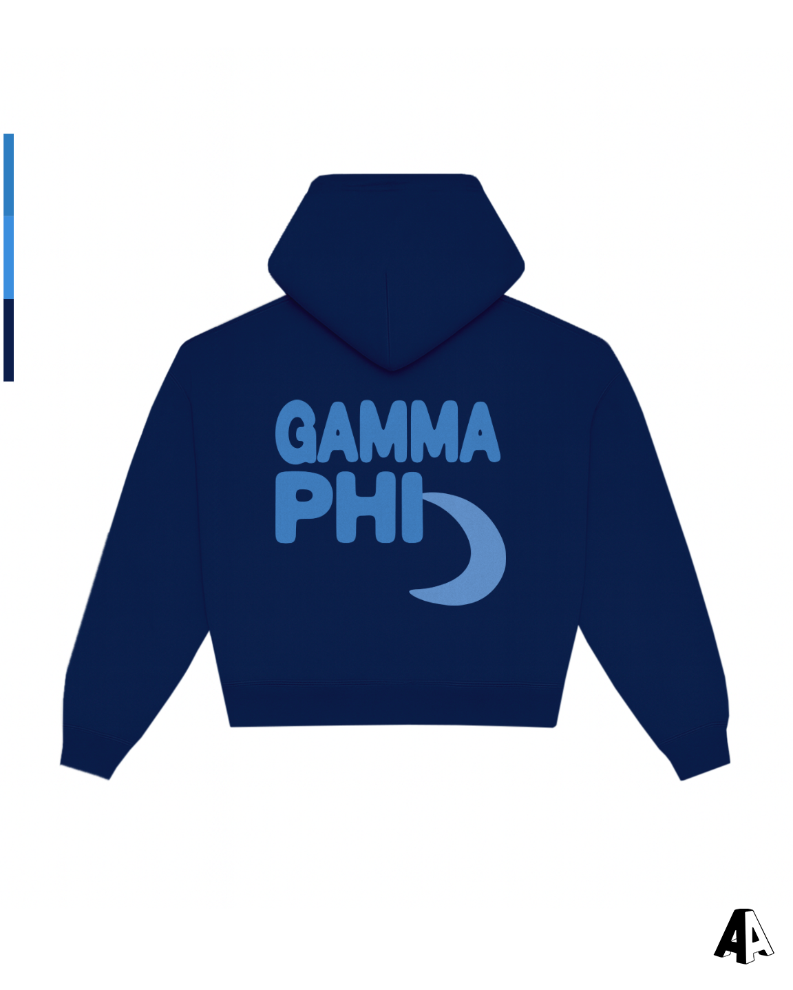 Free Spirit Navy Hoodie - Gamma Phi Beta - back