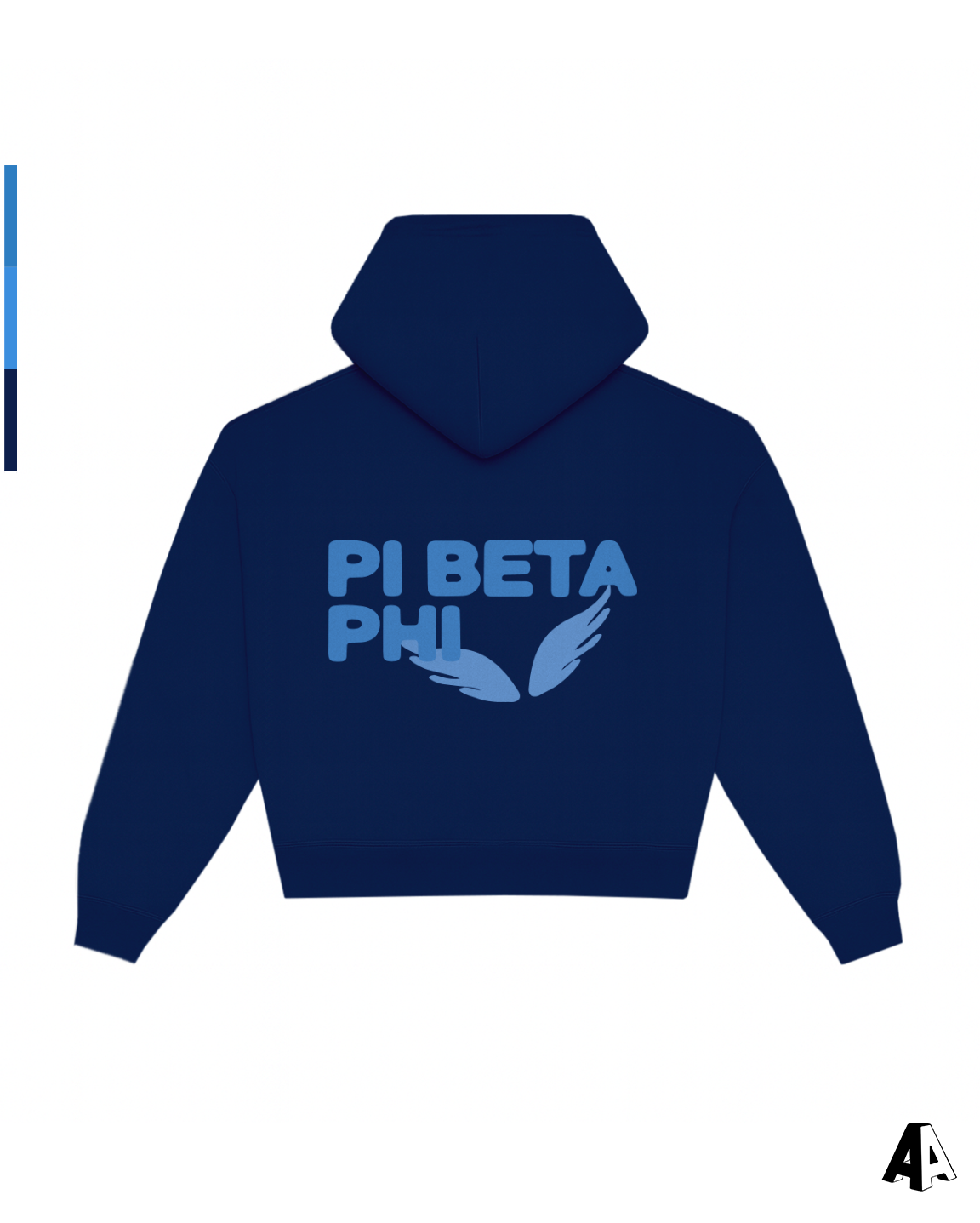 Free Spirit Navy Hoodie - Pi Beta Phi - back