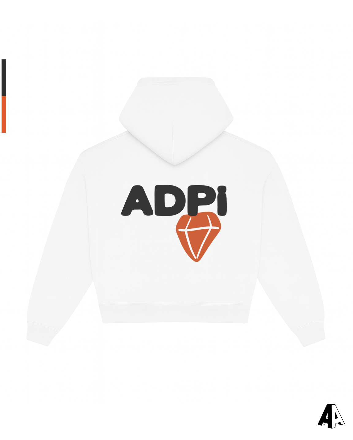 Free Spirit White Hoodie - Alpha Delta Pi - back