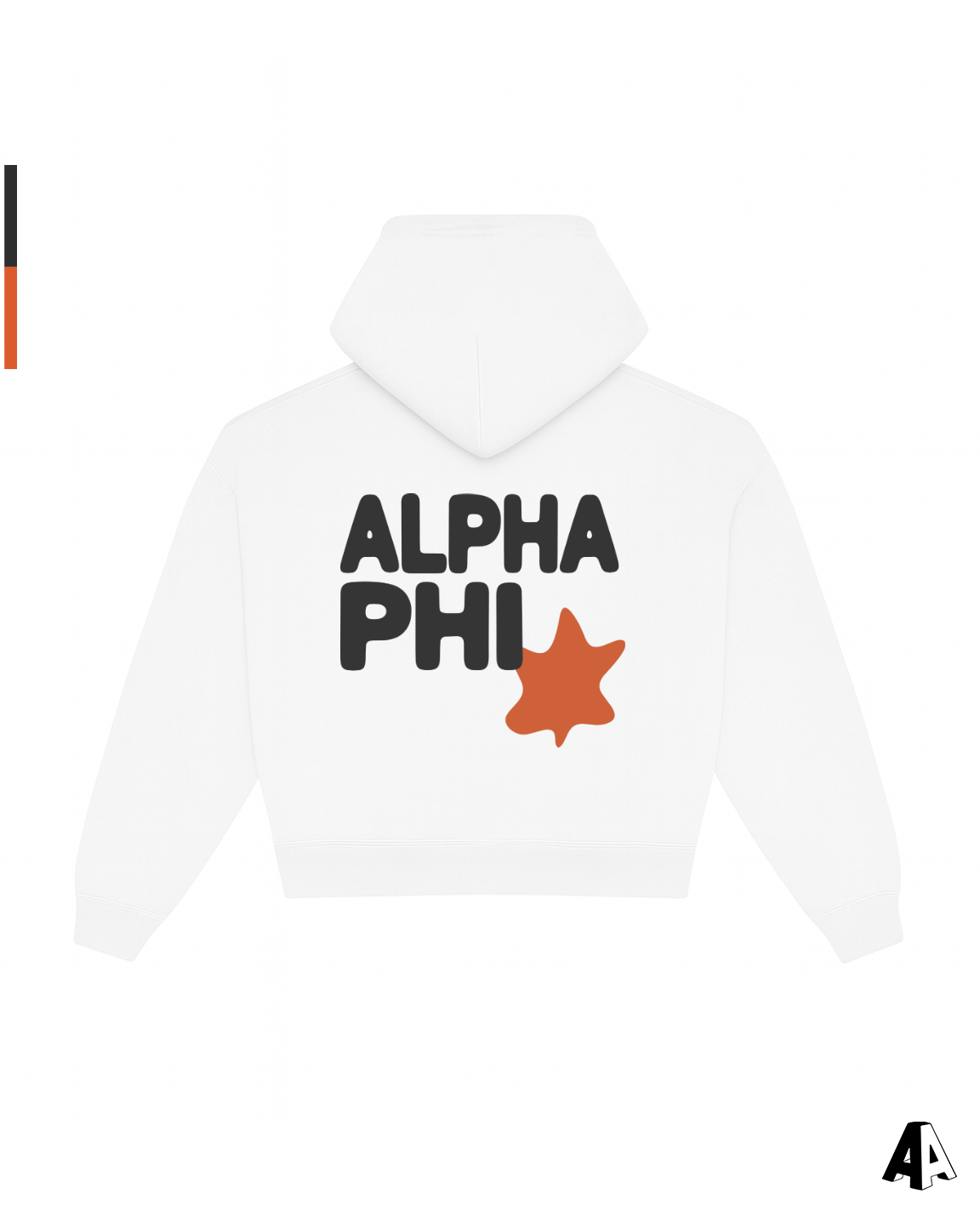 Free Spirit White Hoodie - Alpha Phi - back