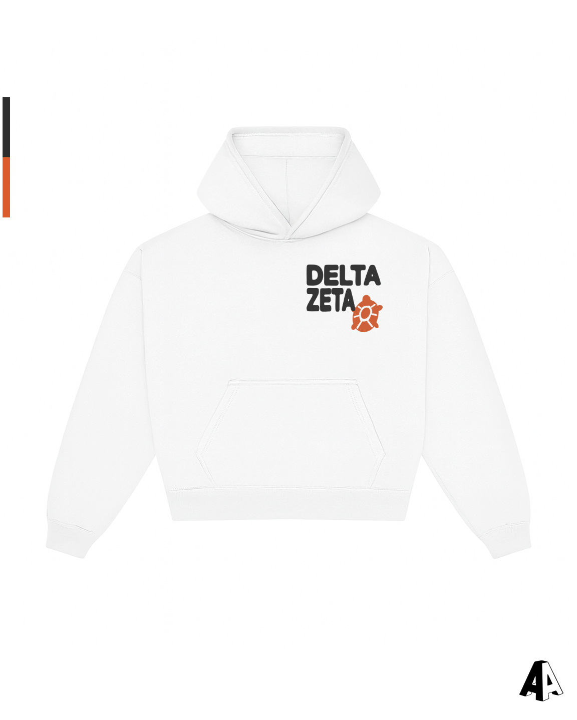 Free Spirit White Hoodie - Delta Zeta - front