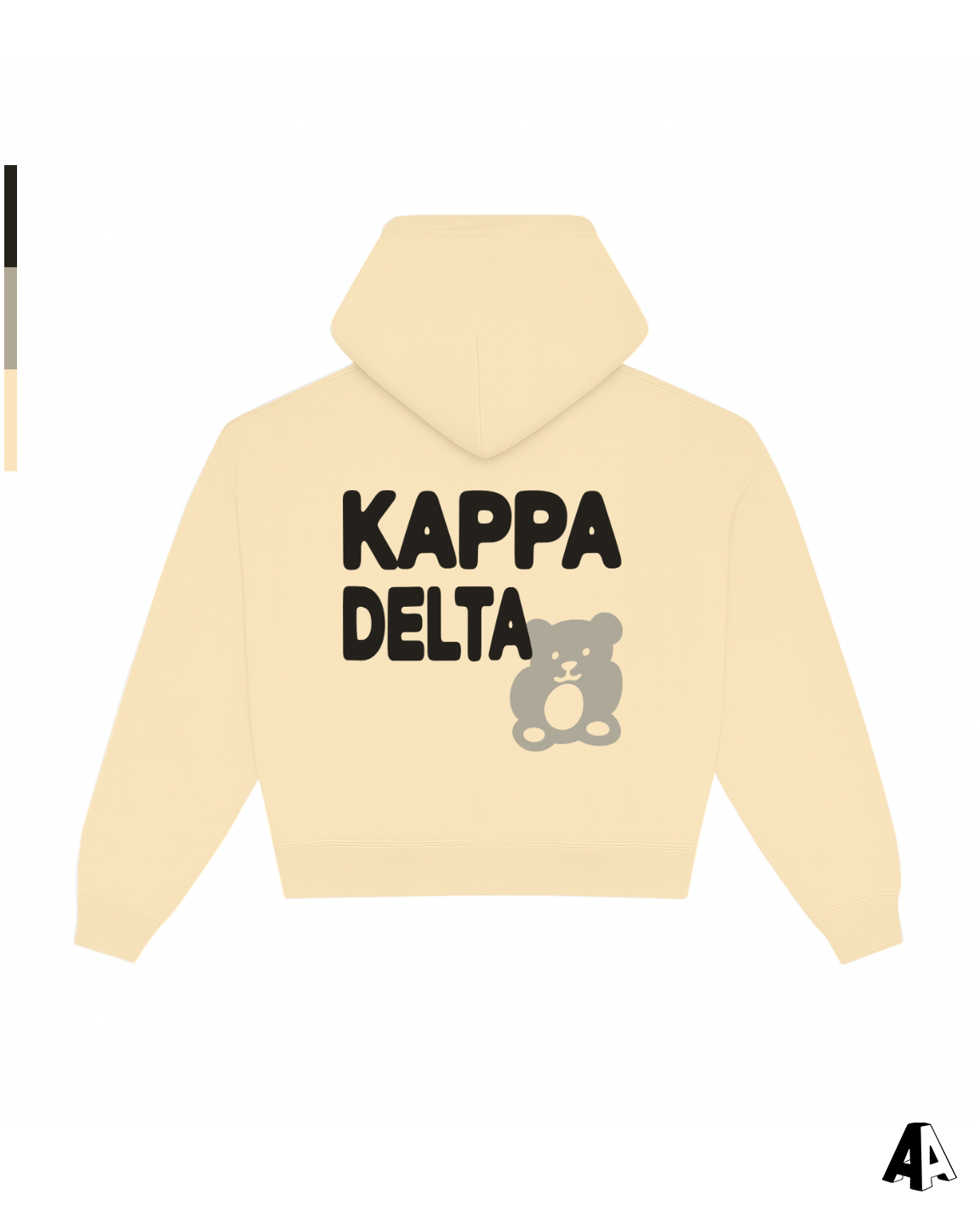 Free Spirit Light Yellow Hoodie - Kappa Delta - back