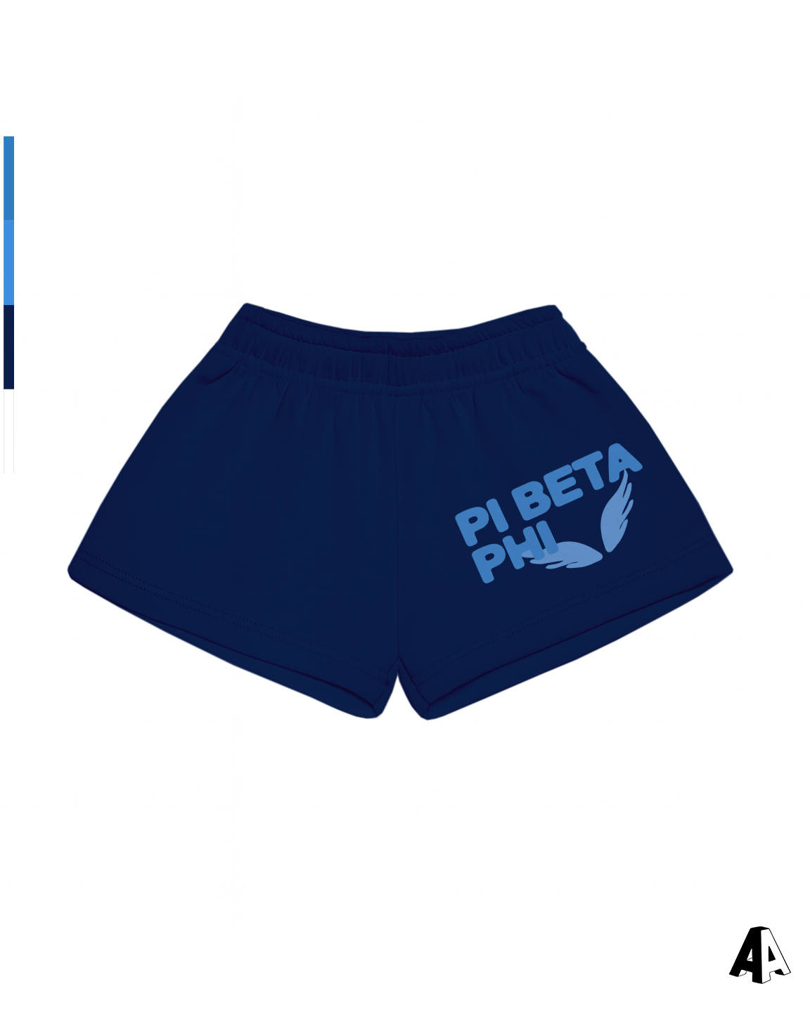 Free Spirit Navy Shorts - Pi Beta Phi - front