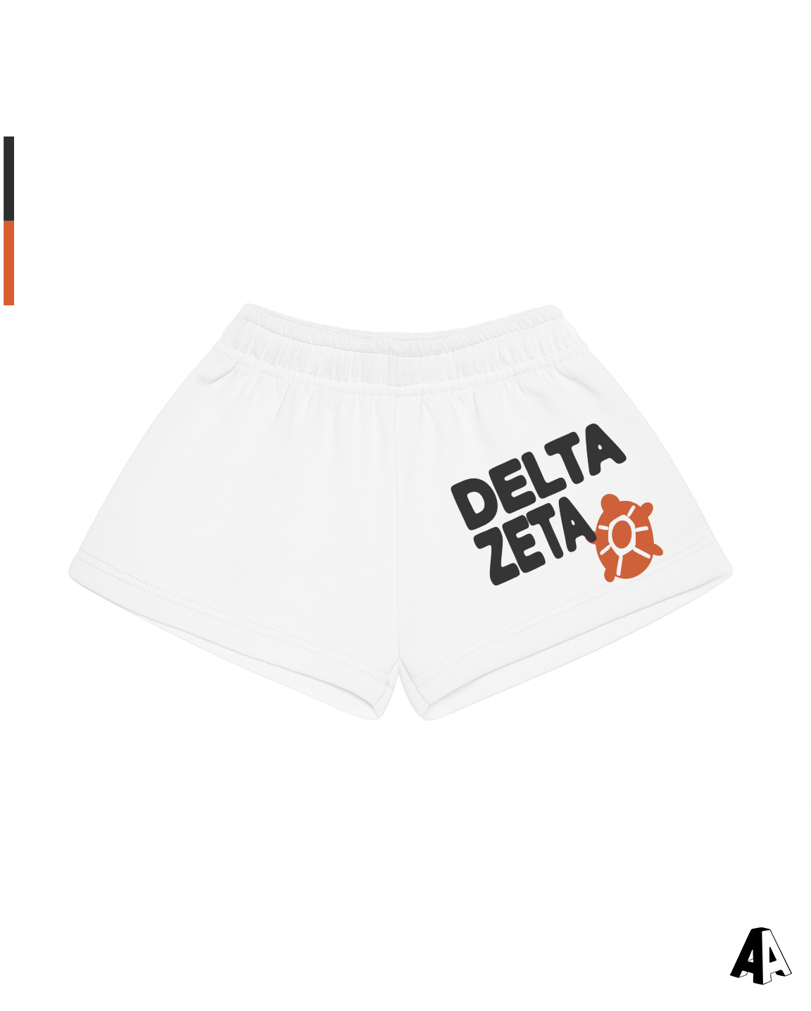 Free Spirit White Shorts - Delta Zeta - front