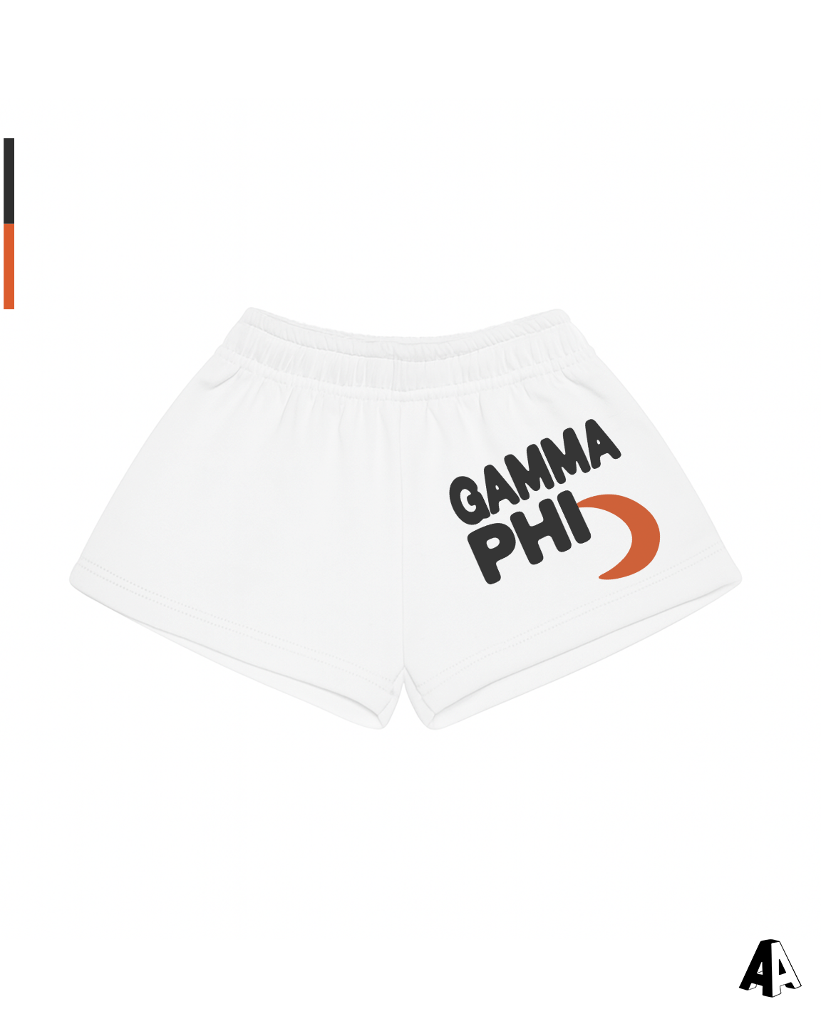 Free Spirit White Shorts - Gamma Phi Beta - front